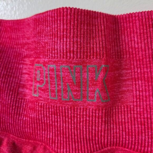 EUC LIKE NEW PINK VICTORIA'S SECRET PINK SEAMLESS LEGGINGS SIZE LARGE - Picture 10 of 15